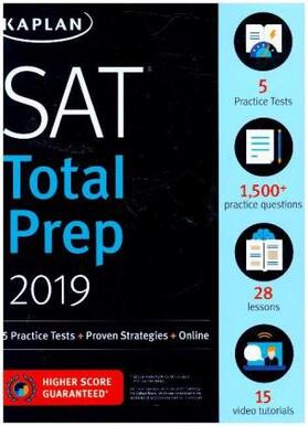  SAT Total Prep 2019: 5 Practice Tests + Proven Strategies + Online | Buch |  Sack Fachmedien