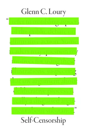 Loury |  Self-Censorship | Buch |  Sack Fachmedien