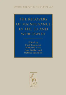 Beaumont / Hess / Walker | The Recovery of Maintenance in the EU and Worldwide | Buch | 978-1-5099-0928-5 | sack.de