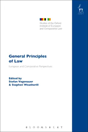 Vogenauer / Weatherill |  General Principles of Law | Buch |  Sack Fachmedien