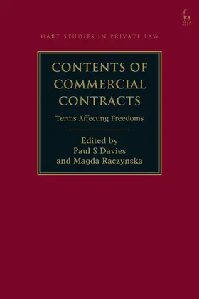 Davies / Raczysnka / Raczynska |  Contents of Commercial Contracts: Terms Affecting Freedoms | Buch |  Sack Fachmedien