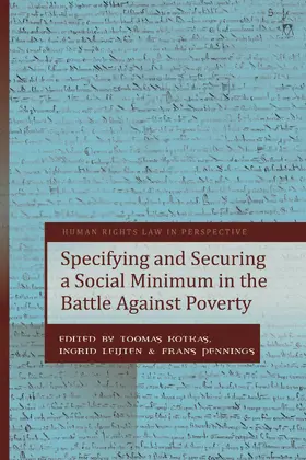 Kotkas / Leijten / Pennings |  Specifying and Securing a Social Minimum in the Battle Against Poverty | Buch |  Sack Fachmedien
