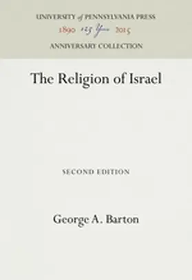 Barton |  The Religion of Israel | Buch |  Sack Fachmedien