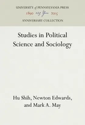 Shih / Edwards / May |  Studies in Political Science and Sociology | Buch |  Sack Fachmedien