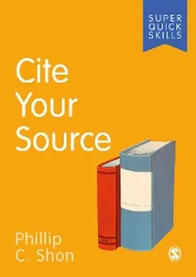 Shon |  Cite Your Source | eBook | Sack Fachmedien