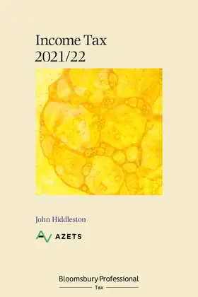 Hiddleston |  Bloomsbury Professional Income Tax 2021/22 | Buch |  Sack Fachmedien