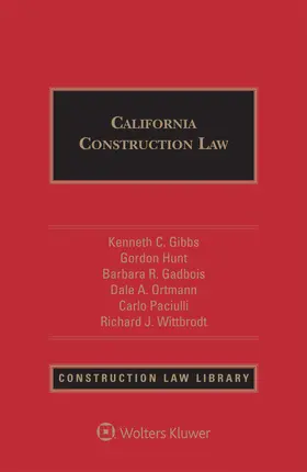 Gadbois / Ortmann / Paciulli |  California Construction Law | Buch |  Sack Fachmedien