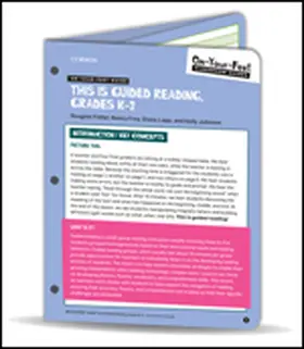 Fisher / Frey / Lapp |  On-Your-Feet Guide: This Is Guided Reading, Grades K-2 | Loseblattwerk |  Sack Fachmedien