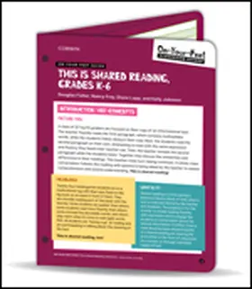 Fisher / Frey / Lapp |  On-Your-Feet Guide: This Is Shared Reading, Grades K-6 | Loseblattwerk |  Sack Fachmedien