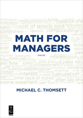 Thomsett | Math for Managers | E-Book | www2.sack.de