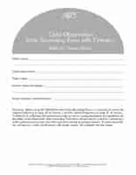 Bricker / Capt / Johnson |  Assessment, Evaluation, and Programming System for Infants and Children (Aeps(r)), Child Observation Data Recording Form I | Buch |  Sack Fachmedien