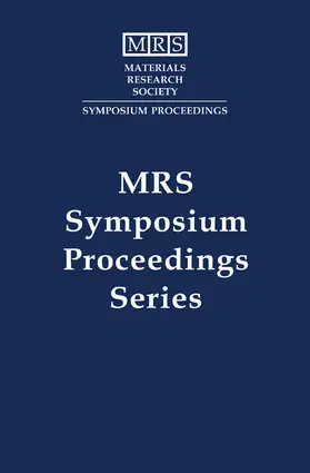 Katz / Murarka / Nissim |  Advanced Metallization and Processing for Semiconductor Devices and Circuits -- II: Volume 260 | Buch |  Sack Fachmedien