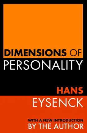 Eysenck / Rein |  Dimensions of Personality | Buch |  Sack Fachmedien