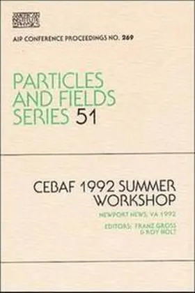 Gross / Holt |  CERAF 1992 Summer Workshop | Buch |  Sack Fachmedien