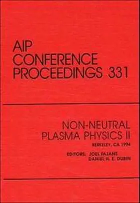 Fajans / Dubin |  Non-Neutral Plasma Physics | Buch |  Sack Fachmedien