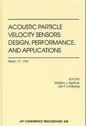 Berliner / Lindberg |  Acoustic Velocity Sensor Focused Workshop | Buch |  Sack Fachmedien