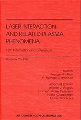 Miley |  Laser Interaction and Related Plasma Phenomena | Buch |  Sack Fachmedien