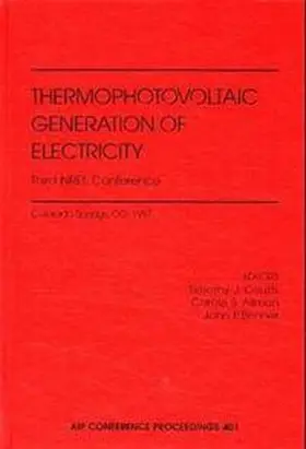Coutts |  Thermophotovoltaic Generation of Electricity | Buch |  Sack Fachmedien
