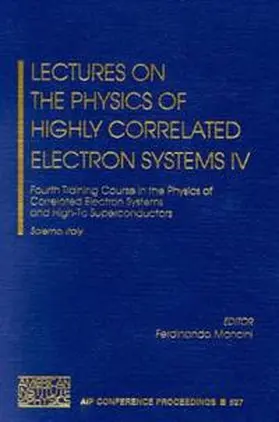 Mancini |  Lectures on the Physics of Highly Correlated Electron Systems IV | Buch |  Sack Fachmedien