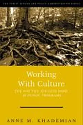 Khademian |  Working with Culture | Buch |  Sack Fachmedien