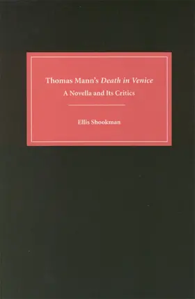 Shookman |  Thomas Mann's Death in Venice | Buch |  Sack Fachmedien