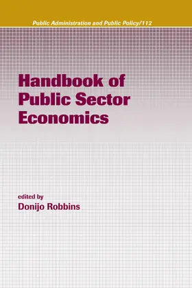 Robbins |  Handbook of Public Sector Economics | Buch |  Sack Fachmedien