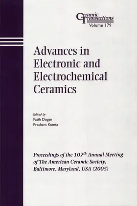 Dogan / Kumta |  Advances in Electronic and Electrochemical Ceramics | Buch |  Sack Fachmedien