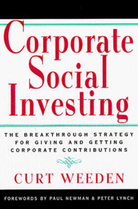 Weeden |  Corporate Social Investing | Buch |  Sack Fachmedien