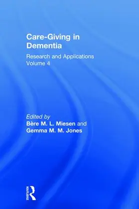 Miesen / Jones |  Care-Giving in Dementia | Buch |  Sack Fachmedien