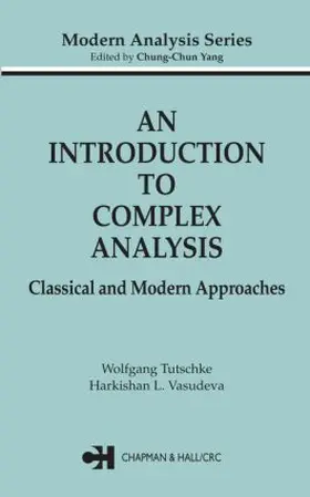 Tutschke / Vasudeva |  An Introduction to Complex Analysis | Buch |  Sack Fachmedien