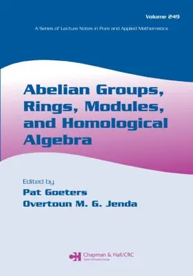 Goeters |  Abelian Groups, Rings, Modules, and Homological Algebra | Buch |  Sack Fachmedien