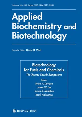 Davison / Finkelstein |  Biotechnology for Fuels and Chemicals | Buch |  Sack Fachmedien