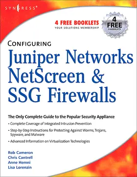 Cameron / Cantrell / Hemni |  Configuring Juniper Networks Netscreen and Ssg Firewalls | Buch |  Sack Fachmedien