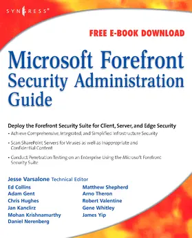 Varsalone |  Microsoft Forefront Security Administration Guide | Buch |  Sack Fachmedien