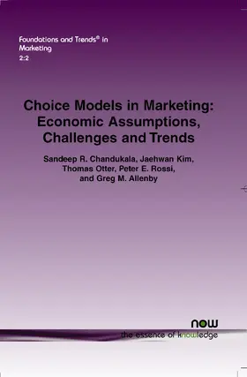 Chandukala / Kim / Otter |  Choice Models in Marketing | Buch |  Sack Fachmedien