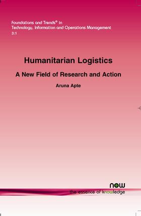 Apte |  Humanitarian Logistics | Buch |  Sack Fachmedien