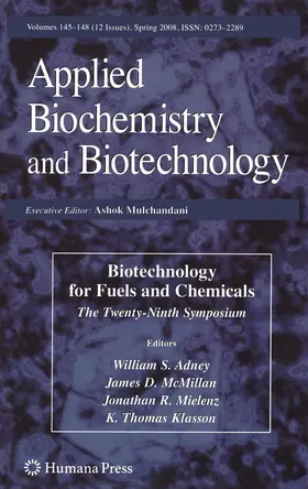 Adney / McMillan / Mielenz | Biotechnology for Fuels and Chemicals | E-Book | sack.de
