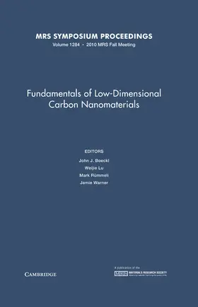 Boeckl / Rümmeli / Lu |  Fundamentals of Low-Dimensional Carbon Nanomaterials: Volume 1284 | Buch |  Sack Fachmedien