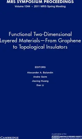 Balandin / Geim / Huang |  Functional Two-Dimensional Layered Materials from Graphene to Topological Insulators | Buch |  Sack Fachmedien