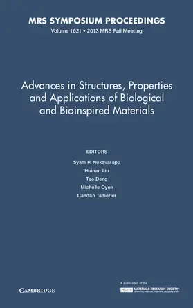 Nukavarapu / Liu / Deng |  Advances in Structures, Properties and Applications of Biological and Bioinspired Materials | Buch |  Sack Fachmedien