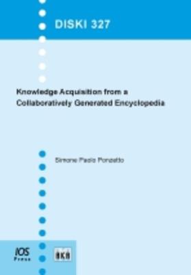 Ponzetto |  Knowledge Acquisition from a Collaboratively Generated Encyclopedia | Buch |  Sack Fachmedien