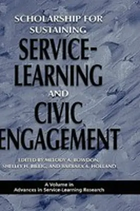 Bowdon / Billig / Holland |  Scholarship for Sustaining Service-Learning and Civic Engagement (Hc) | Buch |  Sack Fachmedien