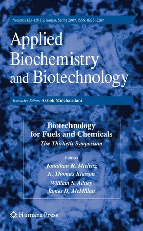 Mielenz / Klasson / Adney |  Biotechnology for Fuels and Chemicals | Buch |  Sack Fachmedien