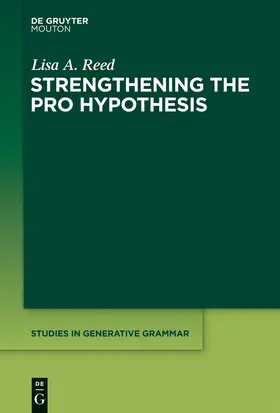 Reed |  Strengthening the PRO Hypothesis | Buch |  Sack Fachmedien