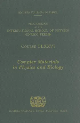 Mallamace / Stanley |  Complex Materials in Physics and Biology | Buch |  Sack Fachmedien