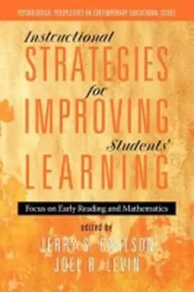 Carlson / Levin | Instructional Strategies for Improving Students' Learning | Buch | 978-1-61735-629-2 | sack.de