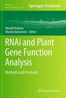 Kodama / Komamine | RNAi and Plant Gene Function Analysis | Buch | 978-1-61779-122-2 | www2.sack.de