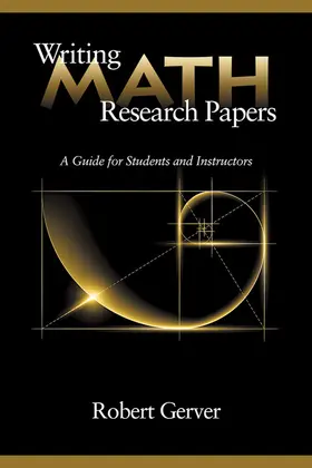 Gerver |  Writing Math Research Papers | eBook | Sack Fachmedien