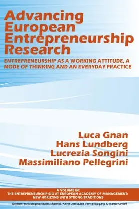 Gnan / Lundberg |  Advancing European Entrepreneurship Research | eBook | Sack Fachmedien