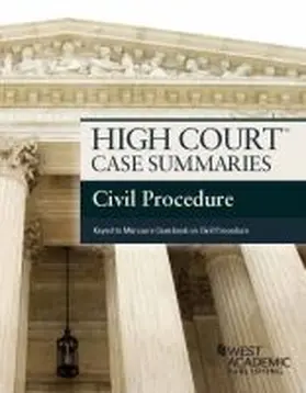 Academic |  High Court Case Summaries, Civil Procedure (Keyed to Marcus) | Buch |  Sack Fachmedien